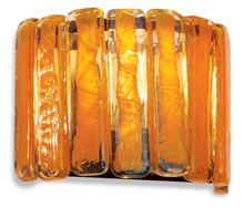  WS162AMBZRT6B - Wall Sconce Xylo Amber Glass Bronze 120v 60w Retro Edison